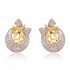 Beautifully Crafted Diamond Pendant Set with Matching Earrings in 18k gold with Certified Diamonds - PD1176P, PD1176PER